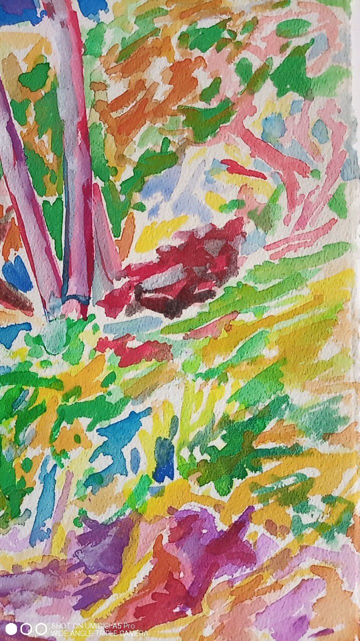 Pierre Lacroux (1909-1993) Gouache - 38,5 x 28,5cm - cap ferrat August 78