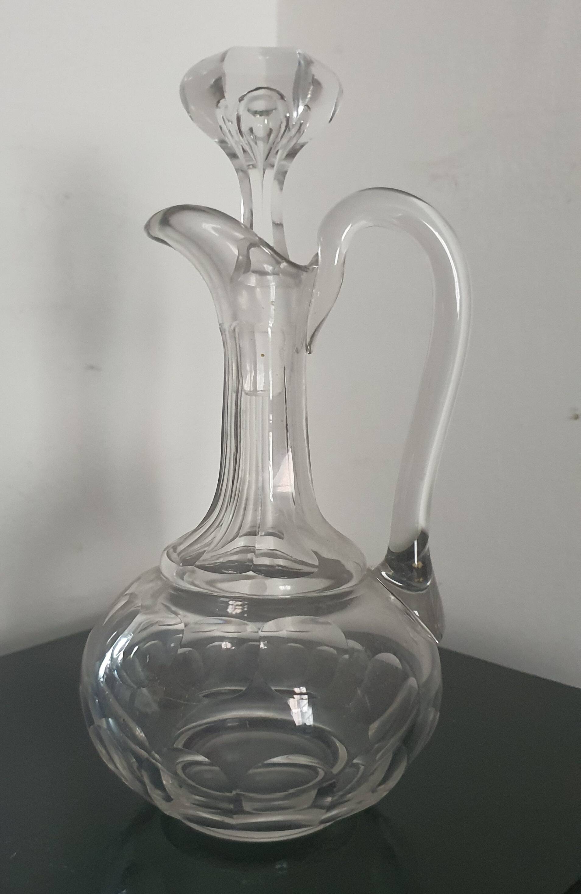 Cut glass carafe