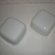 Pair of wall lamps or square ceiling lamp from the 50s