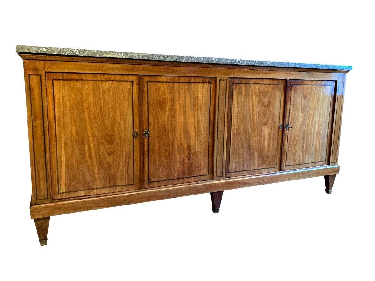 Directoire style enfilade in mahogany nineteenth century
