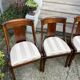 Suite de 4 chaises gondole style Empire