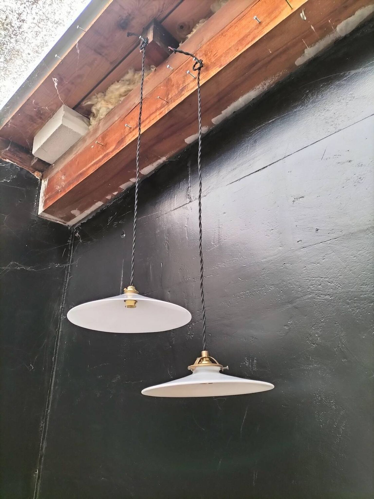 2 suspensions en opaline