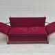 1960s, Danish velour 2 seater drop arm sofa, velour, original condition.