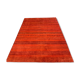Orange carpet with stripes