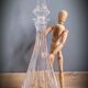 Pyramid crystal decanter