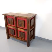 Bright brutalist bar furniture aranjou vintage from the 50s 60s in solid elm