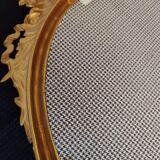 Louis XVI mirror in gold resin decorated with knots 44x62cm