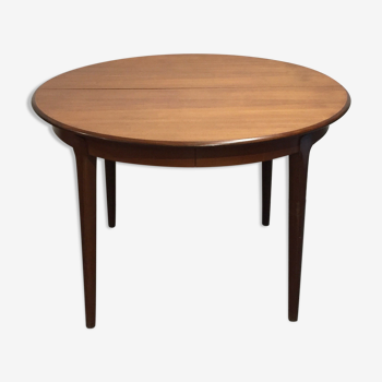 Table à manger scandinave en teck avec rallonges