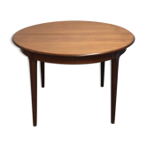 Scandinavian teak dining table with extension cords