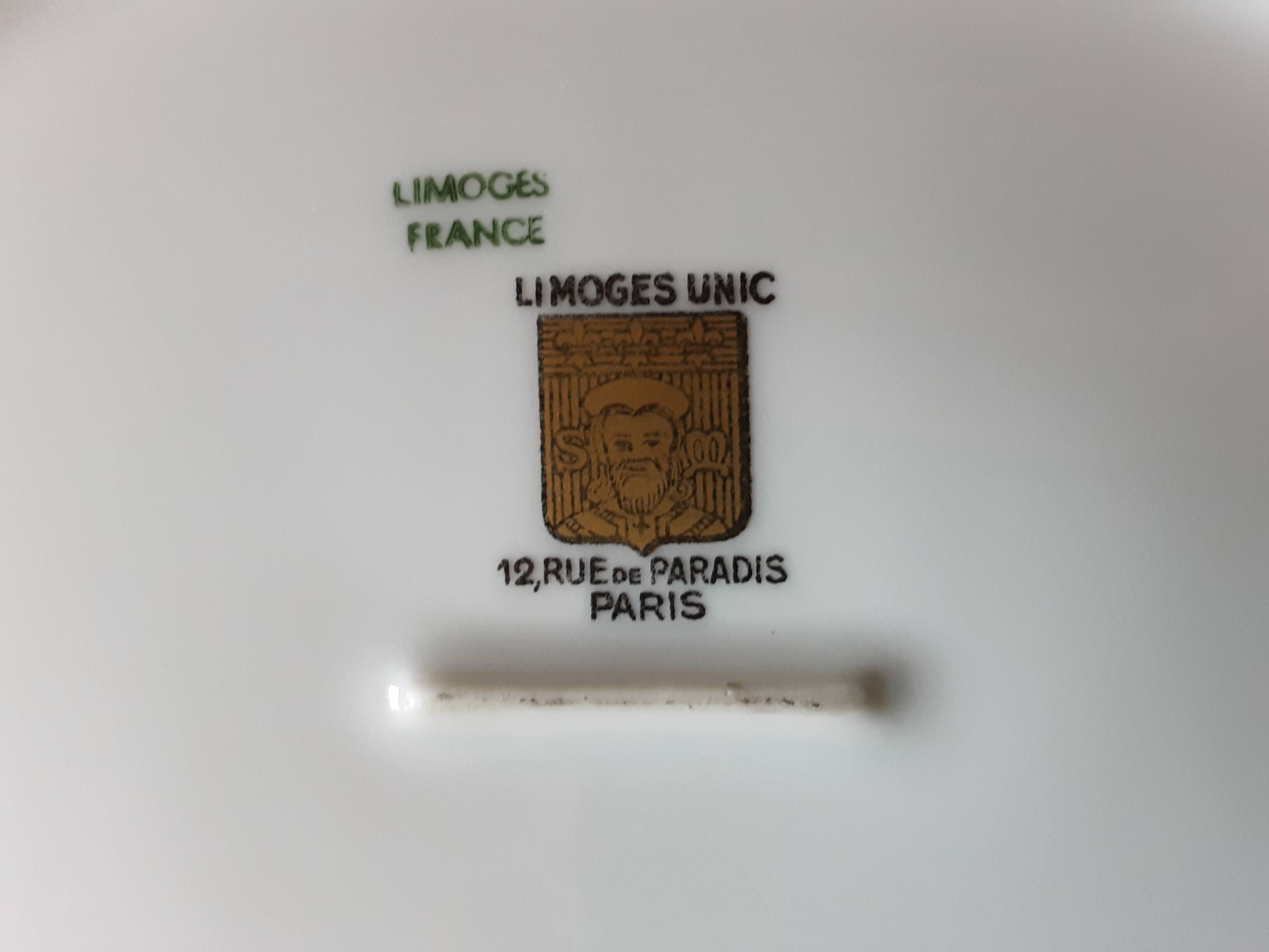 Soupière  Porcelaine Limoges Unic