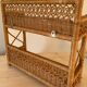 Antique rattan shelf