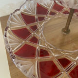 Old crystal cake display