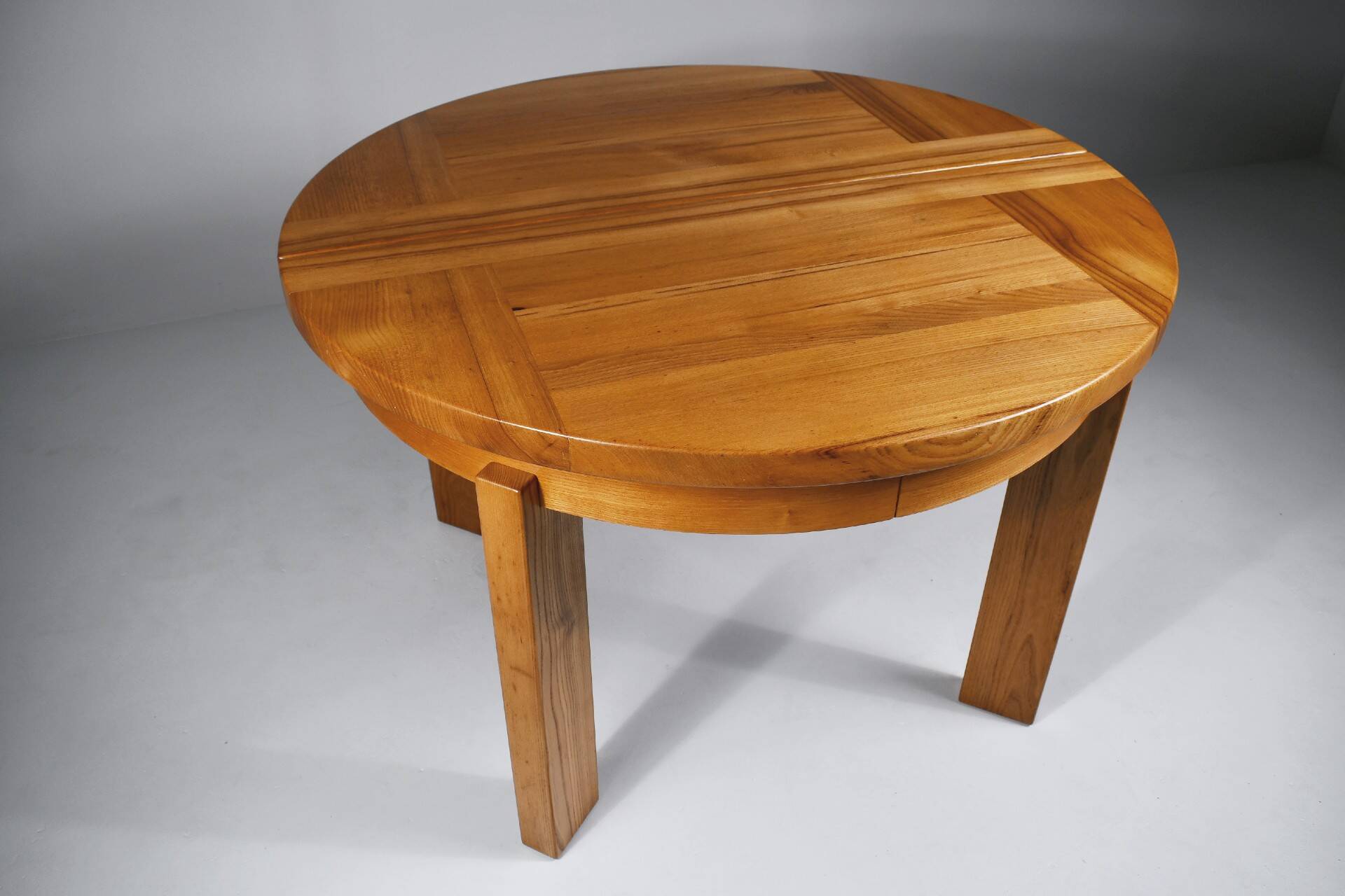 Dining table with extension, Maison Regain, 1970s.