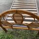 Single rattan and peacock cane bed