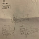 Habitat Boat model Scandinavian style sofa