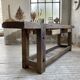Etabli console en chêne massif 220cm