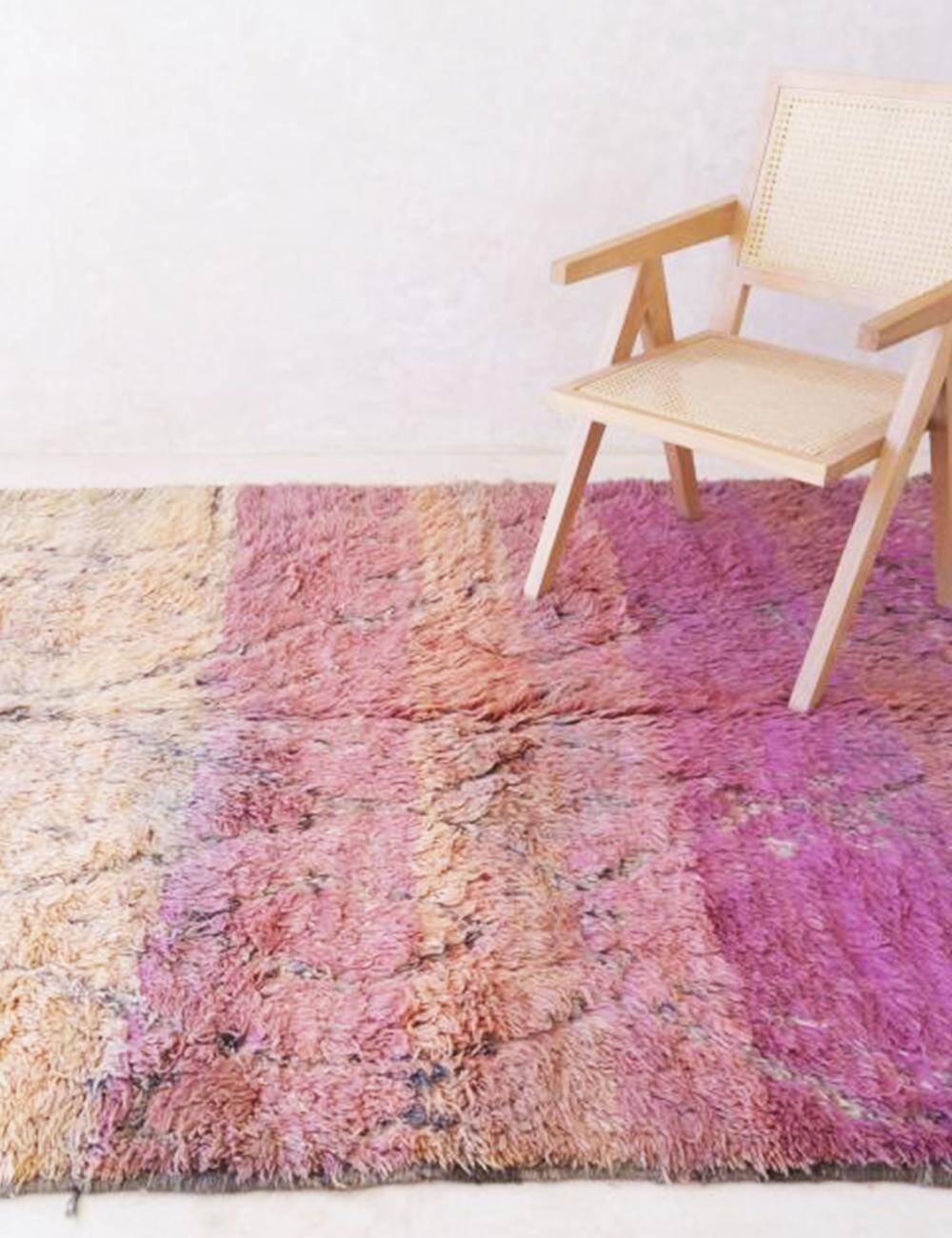 Tapis Vintage Rose Pêche - 295 x 185 cm