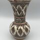 Vintage safi glazed ceramic vase with collar