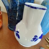 White and blue pitcher