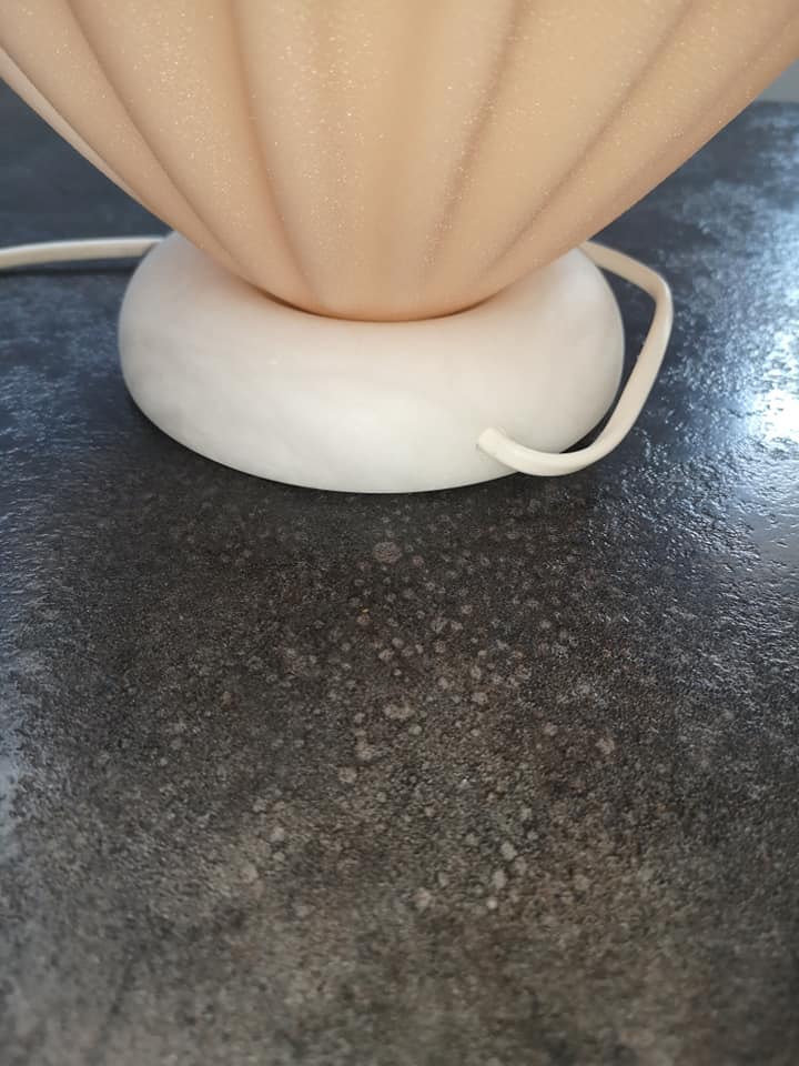 Vintage lamp Georgia Jacob 1970 resin and marble