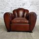 Club chair with floral backrest