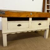 Authentic old butcher's block