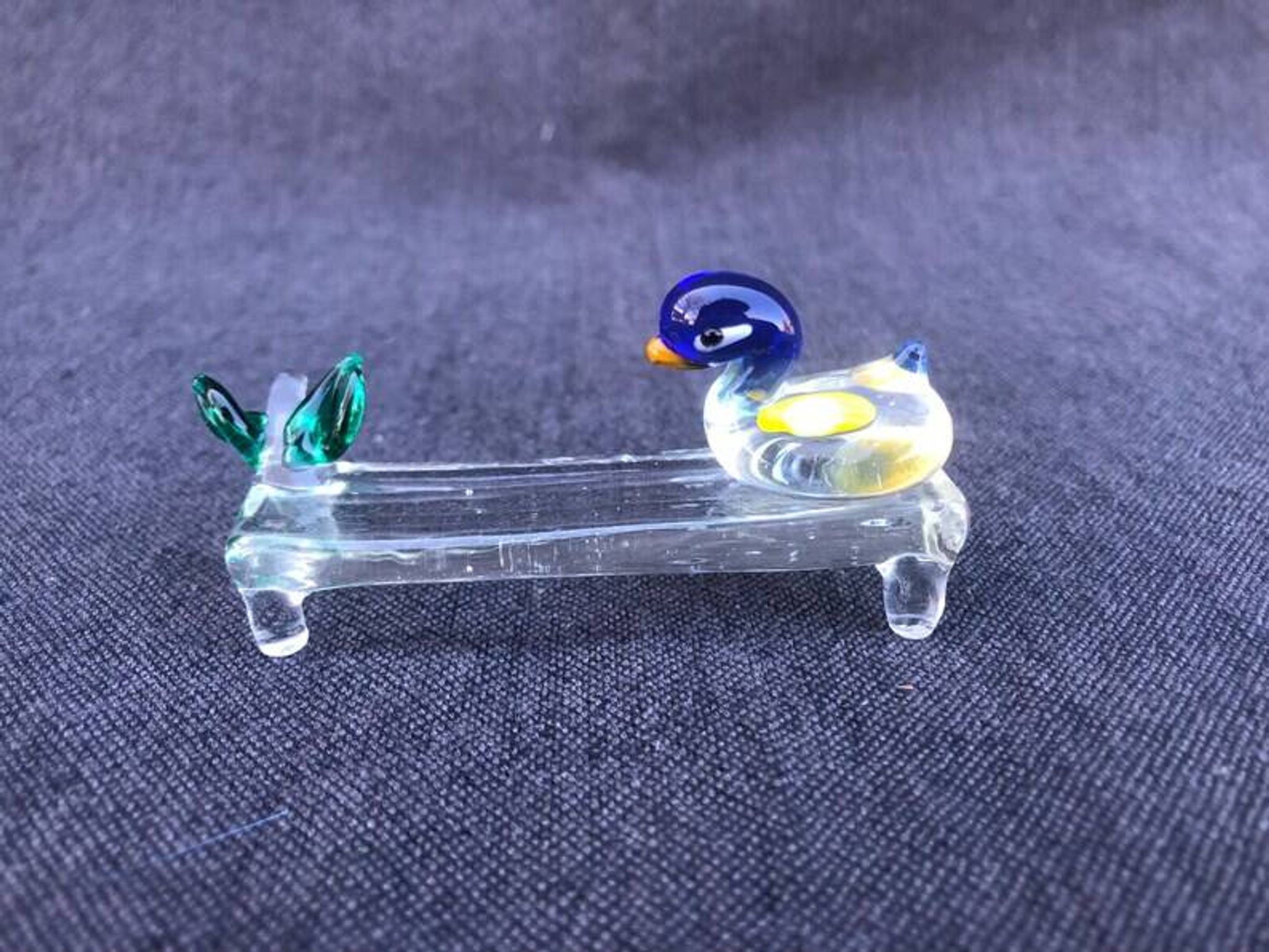 Set of Four Rare Vintage Murano Glass Knife Rests/Knife Holders, Italy, 1