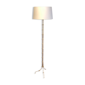 Lampadaire bambou en bronze estampillé