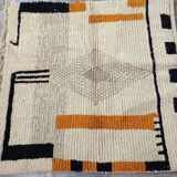 Handmade Moroccan wool rug, size 140 x 260 cm