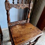 Rare pair of carved chairs, Italian manufacture from the 17th century