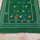 Handwoven Berber Kilim rug: Small Moroccan tribal accent rug