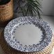 Blue flower plate dish