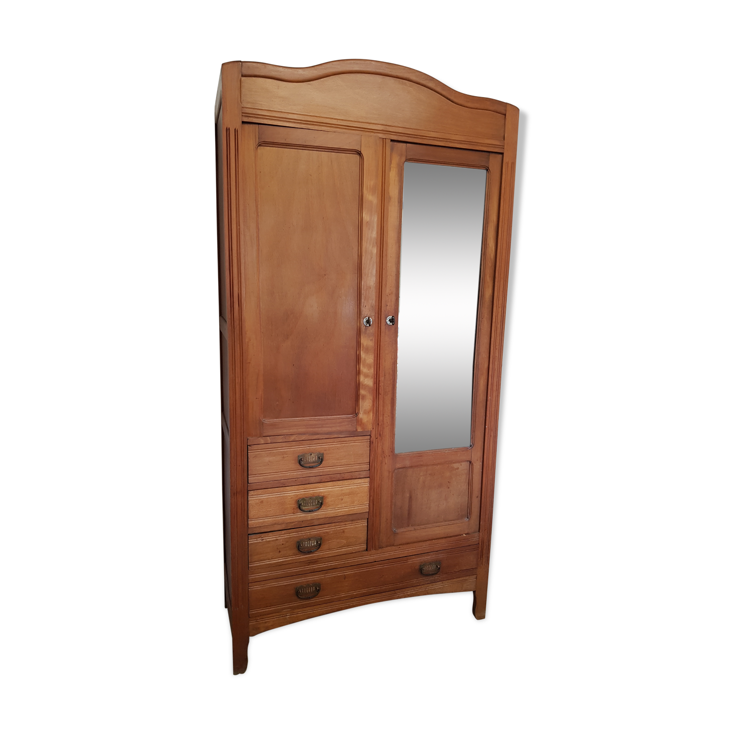 Parisian wardrobe with mirror