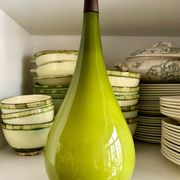 Suspension scandinave en opaline verte et teck