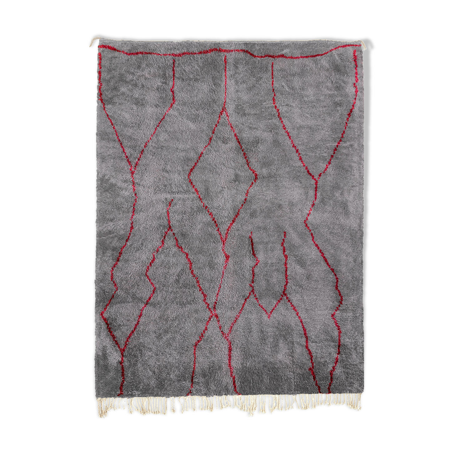 Modern Moroccan carpet grey contemporary art 200x300cm