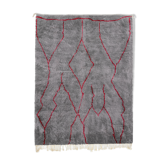 Modern Moroccan carpet grey contemporary art 200x300cm