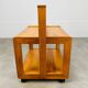 Scandinavian pine side table from the 1970s, foldable.