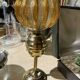Lampe Art déco laiton et verre