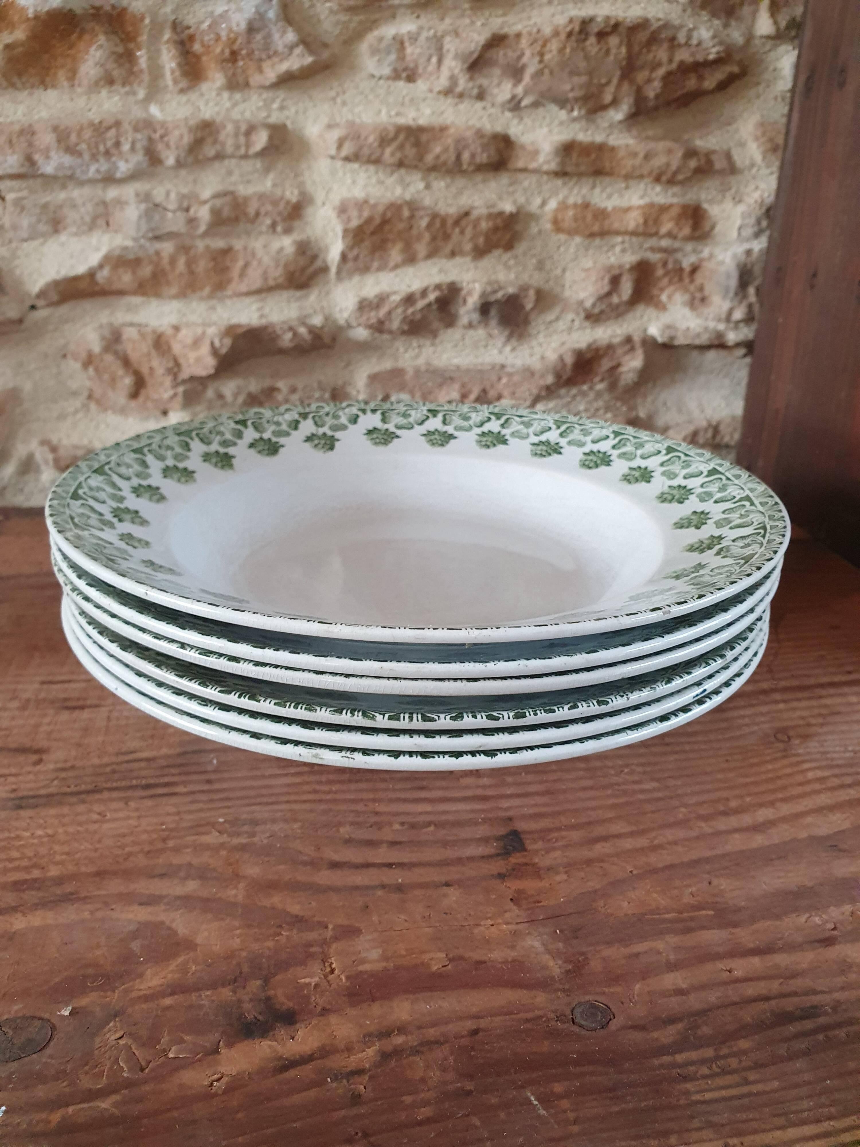 6 hollow plates Terre de fer