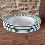 6 assiettes creuses Terre de fer