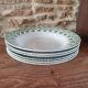 6 hollow plates Terre de fer