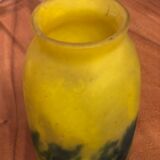 Vase en pâte de verre vintage