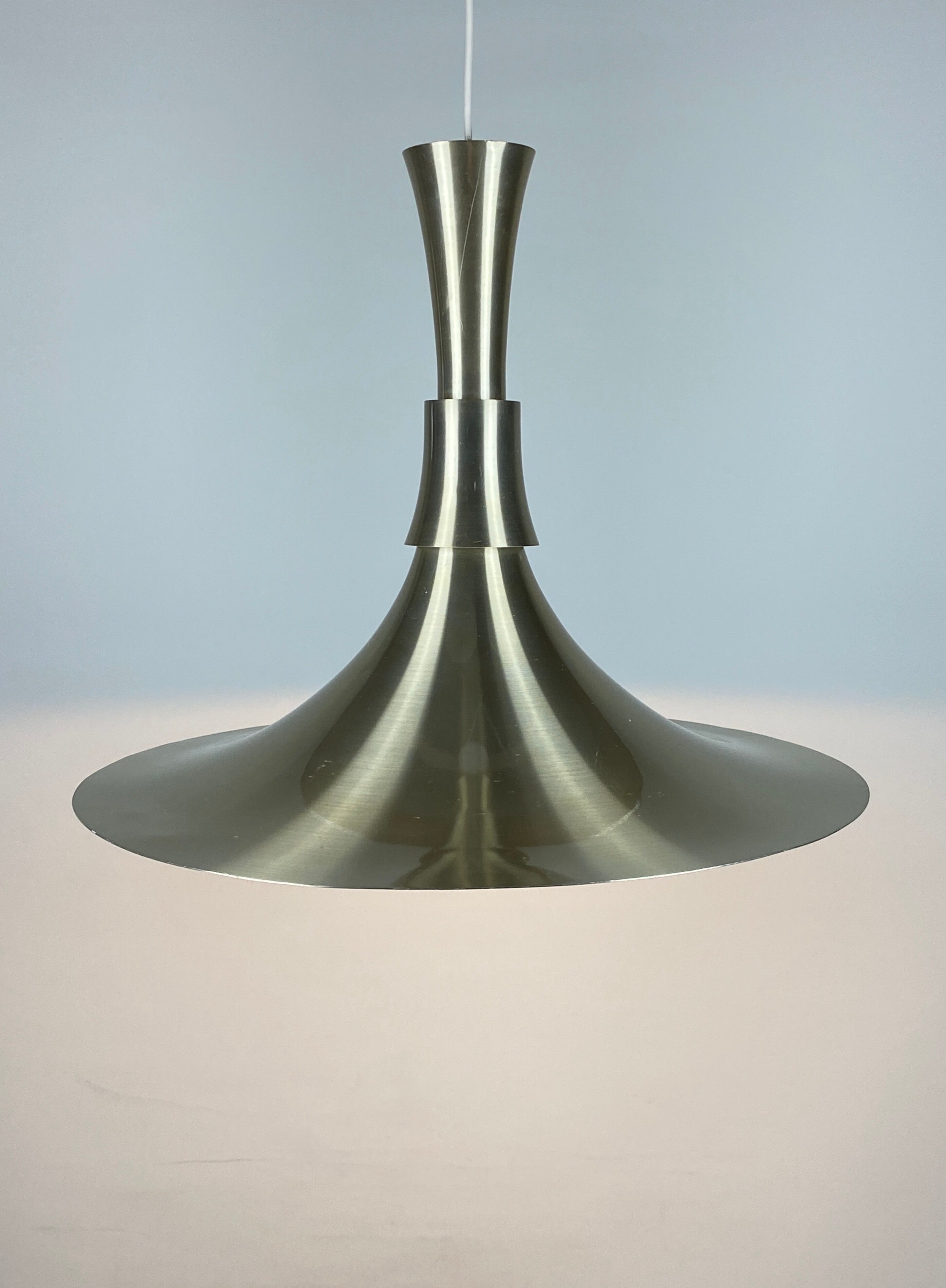 Trumpet shaped Pendant Lamp by Bent Nordsted for Lyskaer Belysning