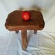 Tabouret de ferme en bois massif