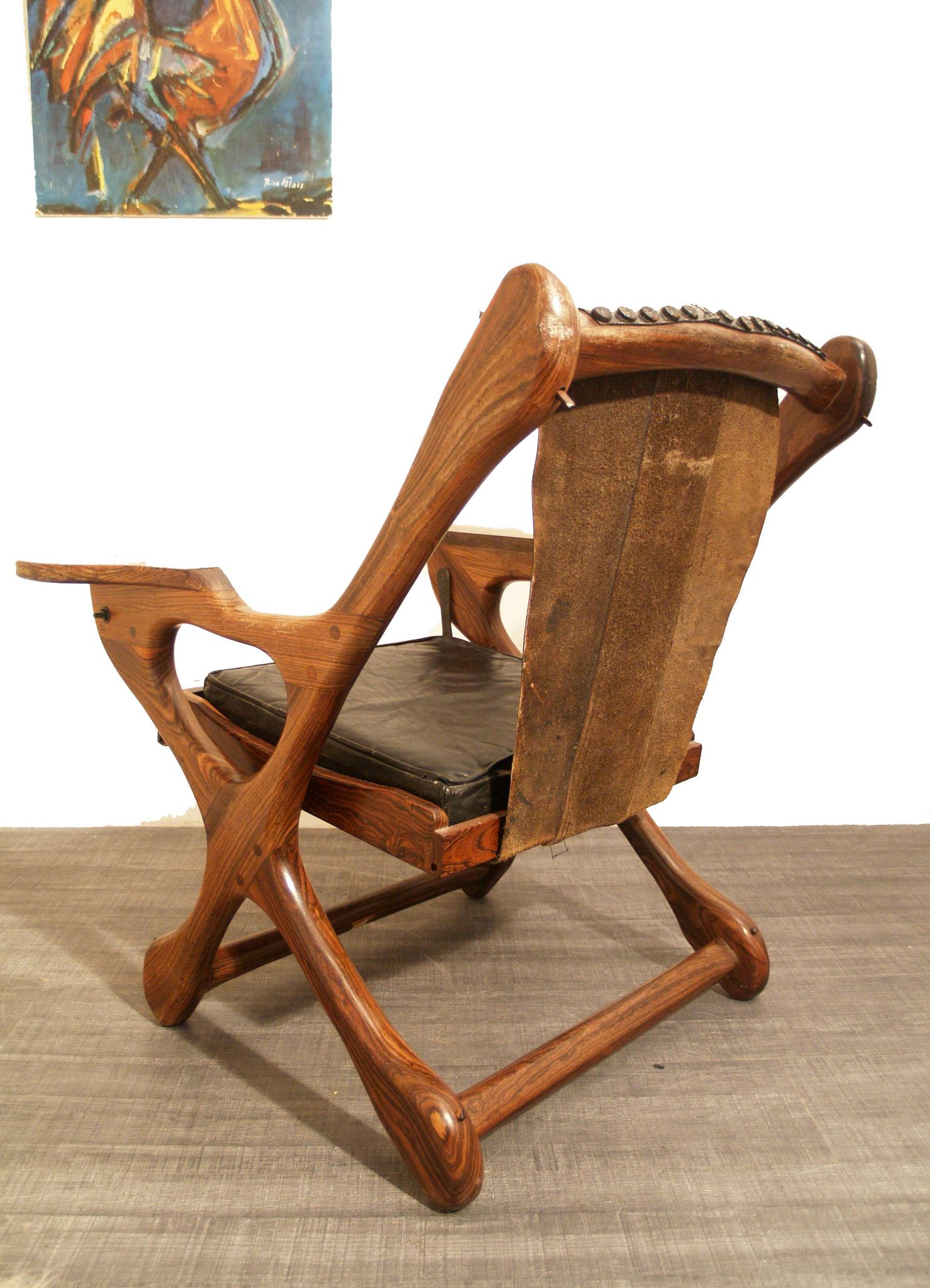 Don Shoemaker sling Winger lounge chair for Senal