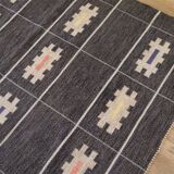 Tapis vintage suedois en laine "Rolakan" 1960