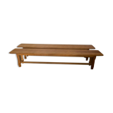 Pair of benches for rustic farmhouse table 1950