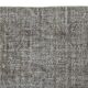 Tapis surteint gris en laine anatolienne vintage fait à la main