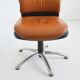 Vintage 1980s leather swivel office chair