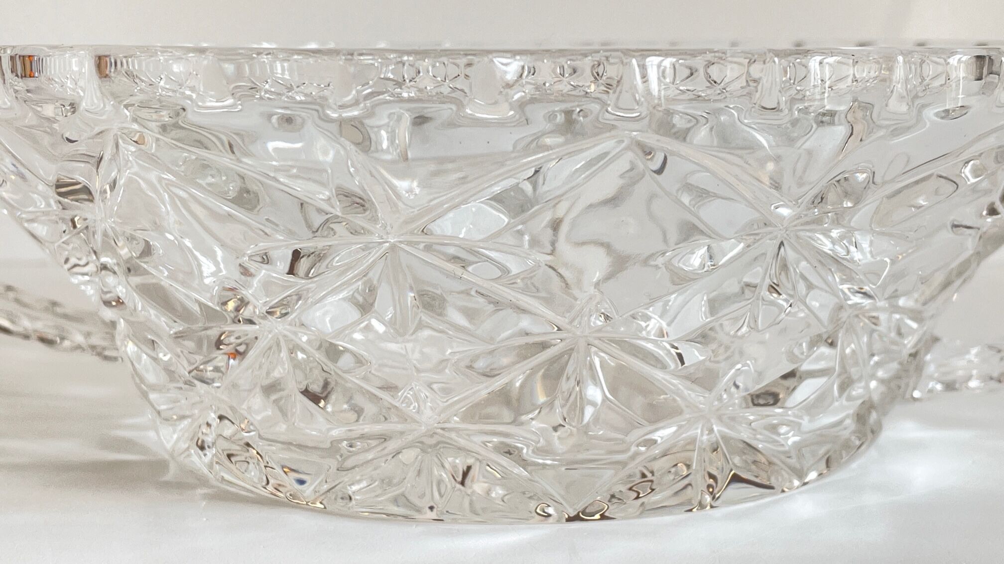 Saladier cristal ciselé vintage